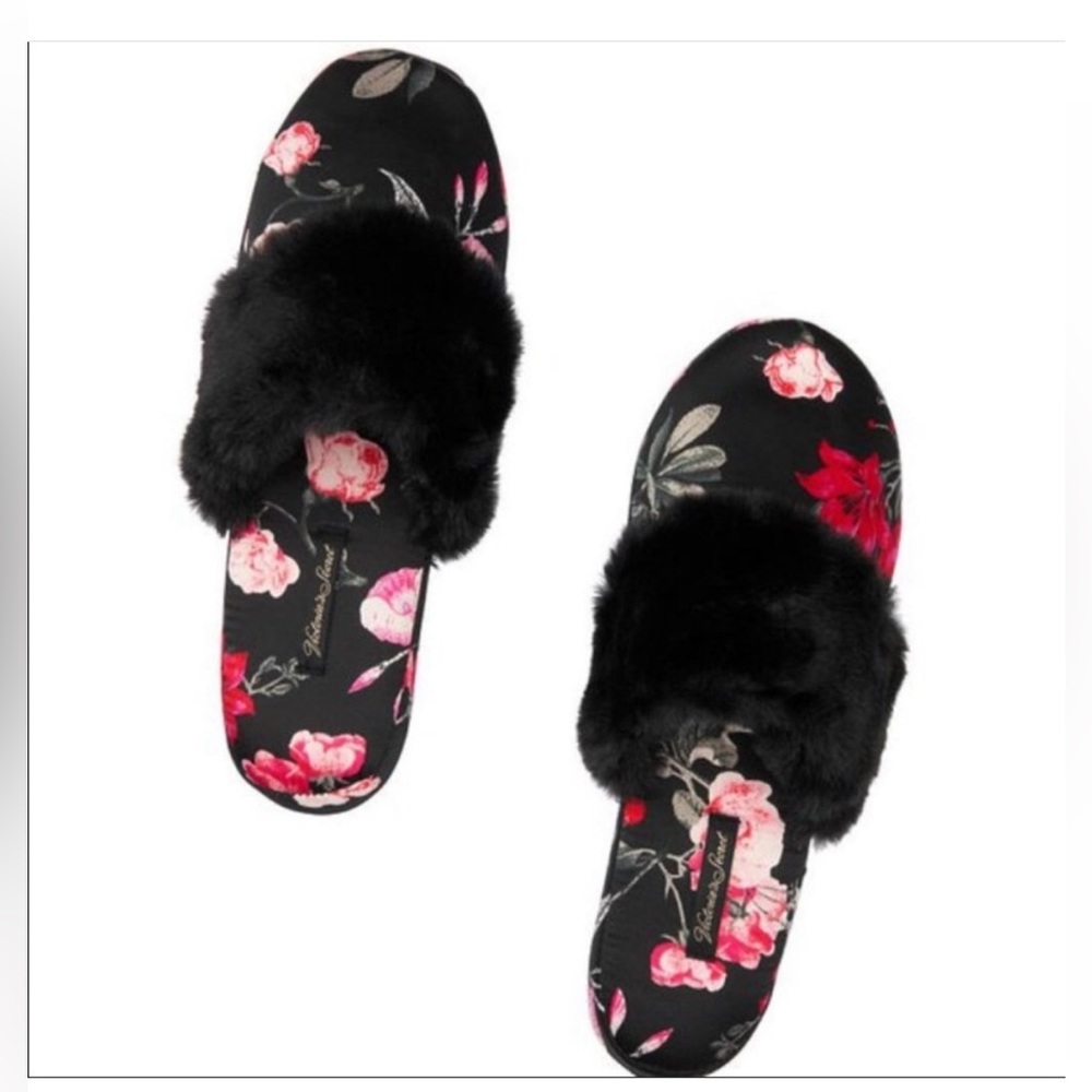 Victoria’s Secret faux satin slippers - Picture 2 of 6